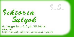 viktoria sulyok business card